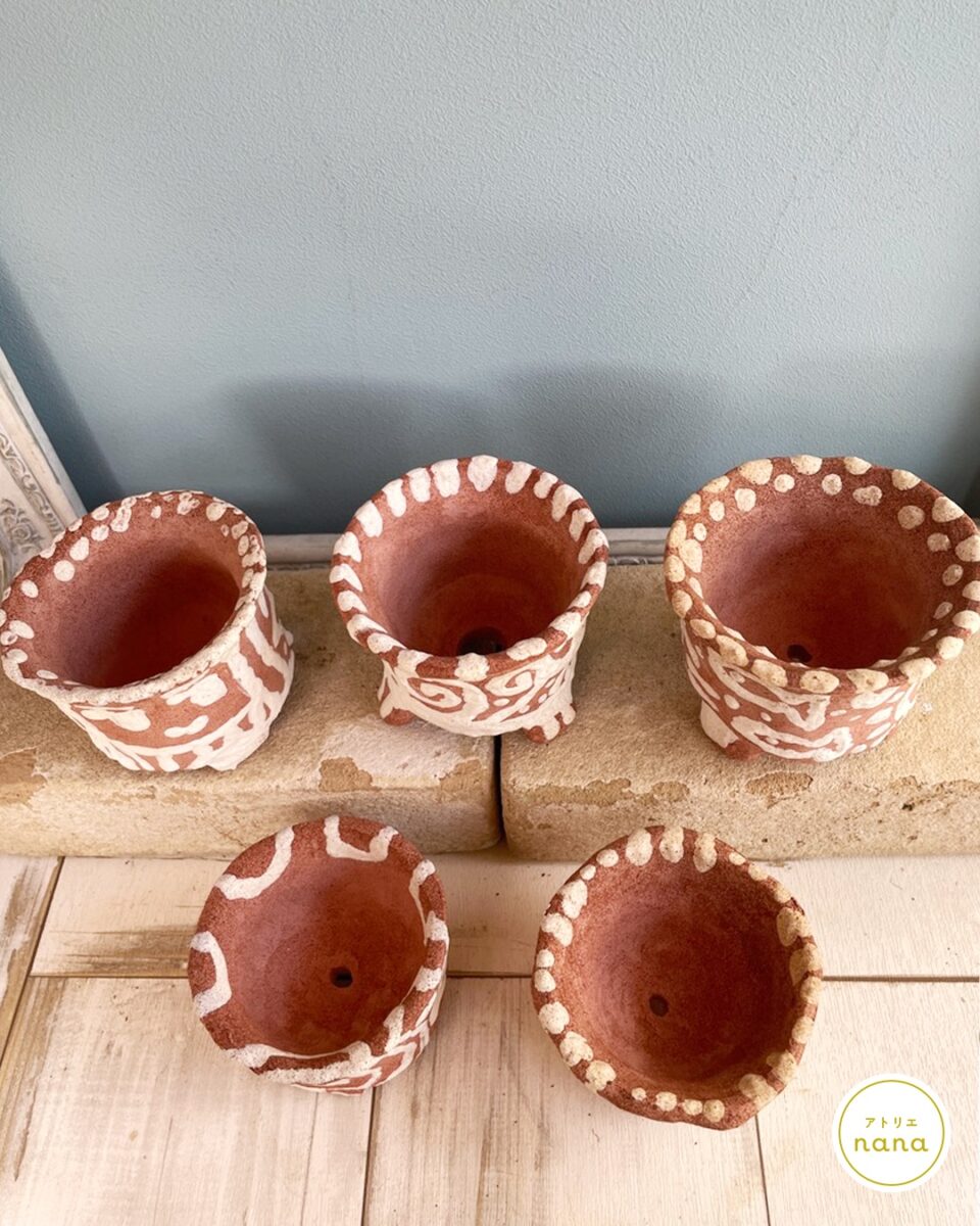 ワークショップ　オーブン粘土のミニ鉢づくり